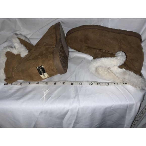 Juicy Couture Firecracker Boots Faux Fur Lined Hidden Winter Wedges Women's 9.5 - Picture 11 of 12